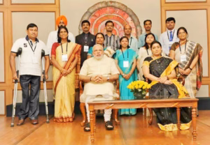 Group photo with PM Modi 2014